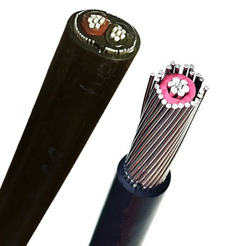 600V Concentric Anti-fraud Cable, Single-phase, Three-phase, Aluminum or Copper Conductor, Flat or Round